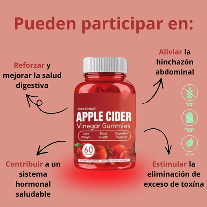 Gummies Detox de Vinagre de Manzana - El cambio que se nota.